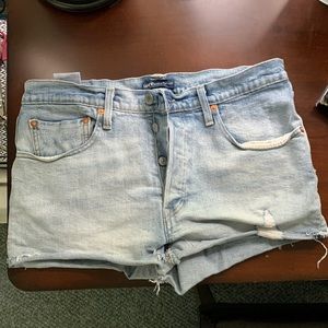 Levi denim cut off shorts size 30